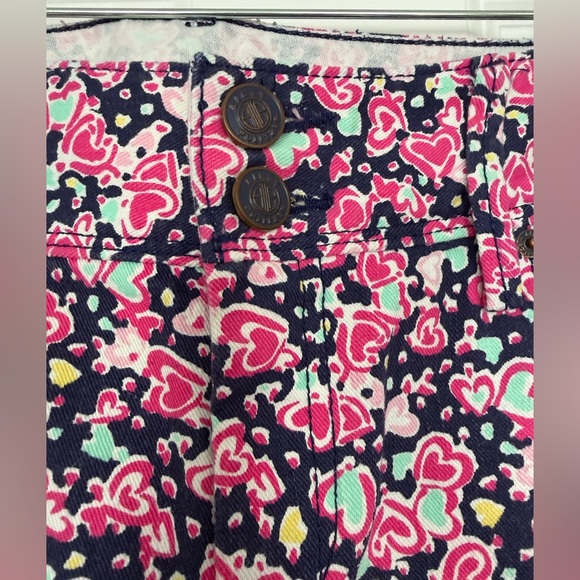 Lilly Pulitzer worth skinny mini pants size 10 navy candy hearts - Picture 4 of 9